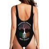 America Grown Irish Roots Womens One Piece Swimsuits Tummy Control High Waisted Bathing Suit Athletic Swimwear Small view 3