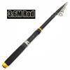 Model YG010 New 2.1m 2.7m 3.6m Carbon Fiber Fishing Rod Super Short Pocket Portable Spinning Pole Telescopic Carp Trout Beach Fishing Rod(Size:3.6 m) view 2
