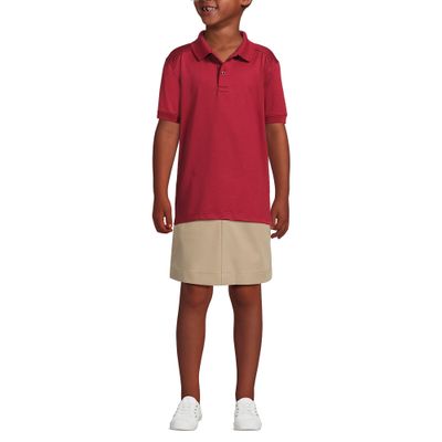 Lands' End Uniform Kids Rapid Dry Active Polo Garnet Kids Small