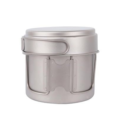 kkekos Multi-Functional Titanium Lightweight Pot and Fry Pan Combo for Outdoor Cooking and Camping