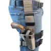 Barsony Desert Sand Tactical Leg Holster for Charter ARMS Bulldog 4.2" Right view 1
