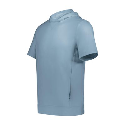 Holloway Youth Ventura Soft Knit Short Sleeve Hoodie, Storm, M