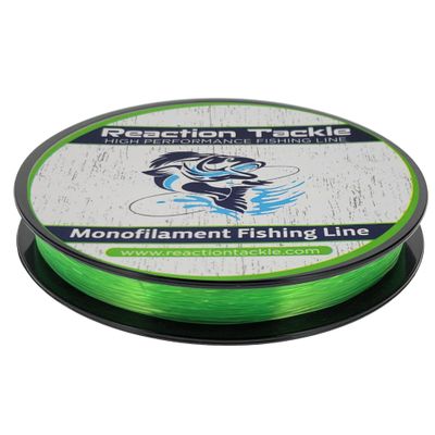 Reaction Tackle Monofilament Fishing Line- Strong and Abrasion-Resistant Nylon Mono Fishing Line, Freshwater and Saltwater Fishing Line Hi Vis Green 30/350