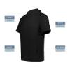 Holloway Youth Ventura Soft Knit Short Sleeve Hoodie, Black, L view 4