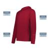Holloway Boys Youth Ventura Soft Knit Hoodie, Scarlet view 3