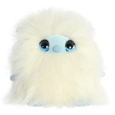 Aurora Festive Holiday Cuddles The Yeti Stuffed Animal - Seasonal Characters for Holiday Dcor - Perfect Stocking Stuffers for Kids and Collectors - White 6.5 Inches