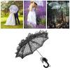 Lace Parasol Umbrella, Vintage Wedding Bridal Umbrella, Lace Umbrella for Tea Party Small Photography Prop Craft Umbrella, Bride Wedding Gift, Photo Props, Costume Accessory view 3