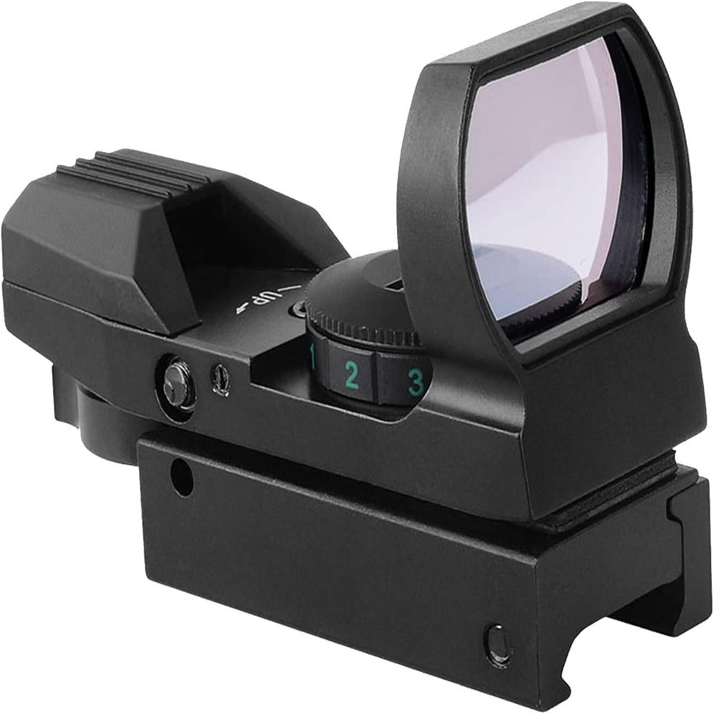 NineFit Basics Premium Build, 1x33mm Red Dot Sight with 4 Styles Reticles Red & Green Reflex Sight Scope for Picatinny/Weaver Rails, 5 Colors to Choose (Black)