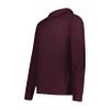 Holloway Boys Youth Ventura Soft Knit Hoodie, Maroon view 1