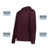 Holloway Boys Youth Ventura Soft Knit Hoodie, Maroon view 3