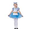212 Main Girl Goldilocks Costume with Apron 3 Bears & Headband Blue - Large view 1