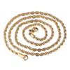 1 Piece Stainless Steel Necklace For Men Women Braided Rope Choker Necklace Gold Color Neck Metal Gift (Metal Color: Gold Color - Length: 41cm) view 2