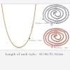 1 Piece Stainless Steel Necklace For Men Women Braided Rope Choker Necklace Gold Color Neck Metal Gift (Metal Color: Gold Color - Length: 41cm) view 4