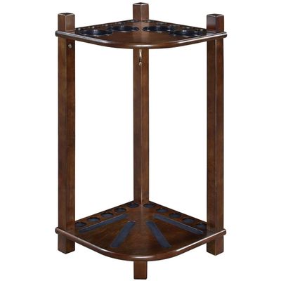 212 Main 16 x 16 x 24 in. Floor Cue Rack with Square Leg Cappuccino