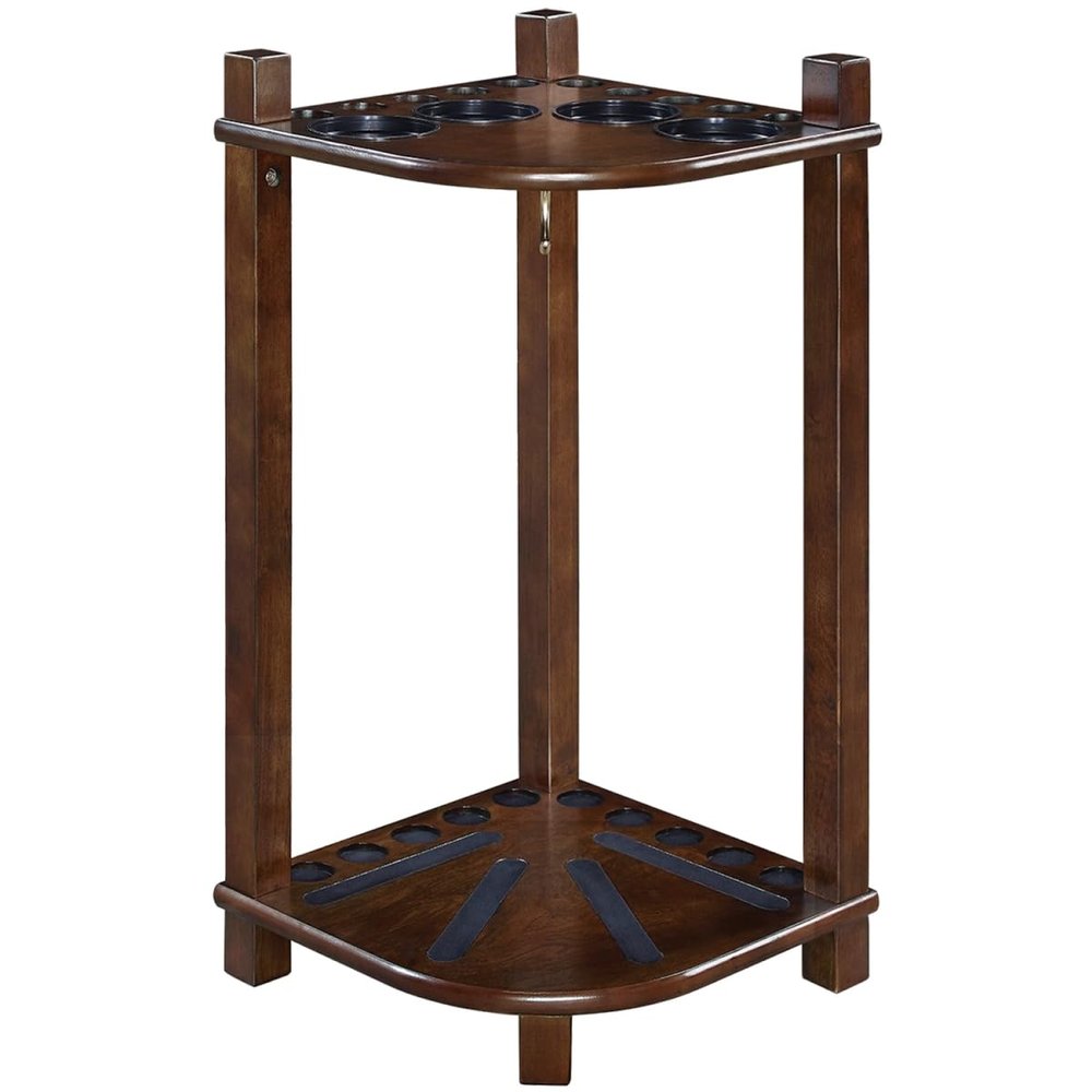 212 Main 16 x 16 x 24 in. Floor Cue Rack with Square Leg Cappuccino
