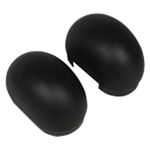 212 Main 4 in. Oval Tube Steps Replacement Black End Cap Kit