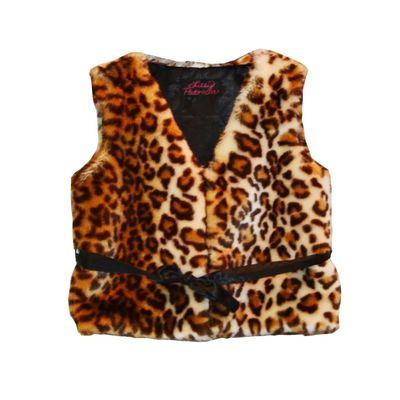 212 Main Leopard Vest Brown - Large