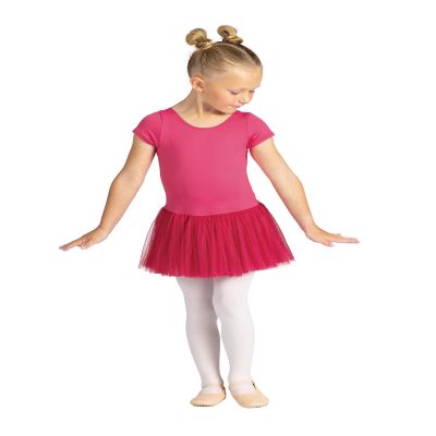 Danz N Motion Girls Cap-Sleeve Dance Dress Style 23209C (Penny) (Berry, 8-100