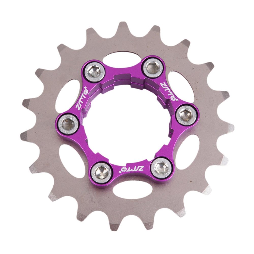 Fancyes Single Speed Cassette Cog Bicycle 1 Speed Sprocket Gear Professional Bike Freewheel for Mountain Bikes Cycling Accessory, 19T
