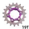 Fancyes Single Speed Cassette Cog Bicycle 1 Speed Sprocket Gear Professional Bike Freewheel for Mountain Bikes Cycling Accessory, 19T view 2