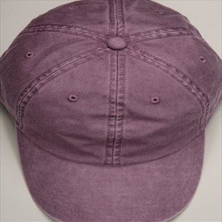 212 Main LP101 Optimum-Solid Pigment Dyed 6 Panel Low Profile Cap- Wild Plum, Antique Brass
