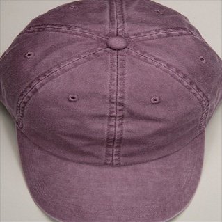 212 Main LP101 Optimum-Solid Pigment Dyed 6 Panel Low Profile Cap- Wild Plum, Antique Brass