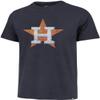 47 MLB Men's Distressed Imprint Match Team Color Primary Logo Word Mark T-Shirt (Houston Astros Navy, Medium) view 1
