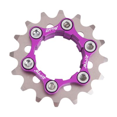 Fancyes Single Speed Cassette Cog Bicycle 1 Speed Sprocket Gear Professional Bike Freewheel for Mountain Bikes Cycling Accessory, 16T