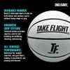 A Plus Collectibles Take Flight Rubber Basketball Size 5 (Orange, Size 5) view 3