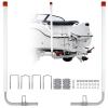 60" Adjustable Design Trailer Guide Poles, Trailer Guides with PVC Pipes,2PCS Rustproof Galvanized Steel Trailer Guide, Boat Trailer Guide view 1