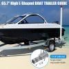 60" Adjustable Design Trailer Guide Poles, Trailer Guides with PVC Pipes,2PCS Rustproof Galvanized Steel Trailer Guide, Boat Trailer Guide view 2