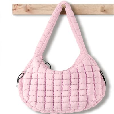Puffer Tote Bag for Women Large Quilted Tote Bag Quilted Carryall Bag Soft Puffy Crossbody Bag Hobo Handbags Puff Purse