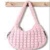 Puffer Tote Bag for Women Large Quilted Tote Bag Quilted Carryall Bag Soft Puffy Crossbody Bag Hobo Handbags Puff Purse view 1