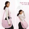 Puffer Tote Bag for Women Large Quilted Tote Bag Quilted Carryall Bag Soft Puffy Crossbody Bag Hobo Handbags Puff Purse view 2