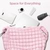 Puffer Tote Bag for Women Large Quilted Tote Bag Quilted Carryall Bag Soft Puffy Crossbody Bag Hobo Handbags Puff Purse view 4