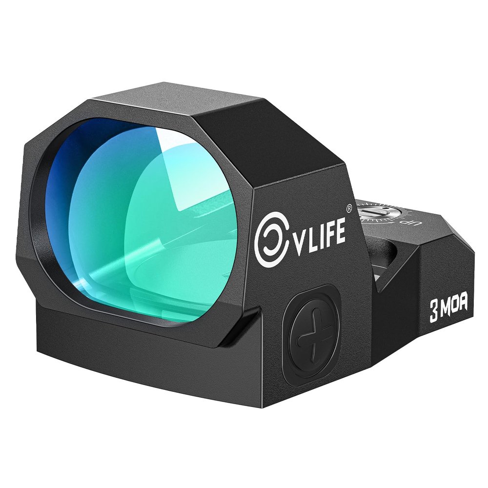 CVLIFE WolfCovert 28mm Large Lens, Motion Awake Green Dot for RMR Cut.