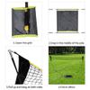 NIHUIFA Portable Badminton Net with Stand Carry Bag Folding Volleyball Tennis Badminton Net  Easy Setup for for Outdoor/Indoor Backyard No Tools Stakes Required-9.8ft*4.9ft Knitting for Kids view 3