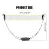 NIHUIFA Portable Badminton Net with Stand Carry Bag Folding Volleyball Tennis Badminton Net  Easy Setup for for Outdoor/Indoor Backyard No Tools Stakes Required-9.8ft*4.9ft Knitting for Kids view 4