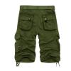 Day Today 2024 Men's Cargo Shorts Lightweight Cotton Twill Capri Shorts Casual Ripstop Tactical Shorts Military Short Pants for Men C-Green view 2