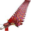 MekUk Kids Wand Dragon Dance Ribbons Colorful Dragon Silk Flowy Spinning & Shaking, Outdoor fitness ribbon, Portable adult teen child gaming device Suitable for artistic dance gymnastics, rainbow pa(C view 1