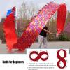 MekUk Kids Wand Dragon Dance Ribbons Colorful Dragon Silk Flowy Spinning & Shaking, Outdoor fitness ribbon, Portable adult teen child gaming device Suitable for artistic dance gymnastics, rainbow pa(C view 2