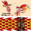 MekUk Kids Wand Dragon Dance Ribbons Colorful Dragon Silk Flowy Spinning & Shaking, Outdoor fitness ribbon, Portable adult teen child gaming device Suitable for artistic dance gymnastics, rainbow pa(C view 4