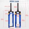 BUCKLOS GRVS 1 1/8 700C Gravel Road Bike Air Suspension Fork, 40mm Travel 28.6mm Threadless Tapered Tube, 100 * 12mm Thru Axle, Manual Lockout Disc Brake Bicycle Front Fork view 4