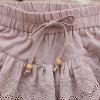 Toddler Girls Summer Double Ruffle Pleated Shorts Skirt Solid Color Hollow Toddler Baby Girls Roll (Pink, 6-7 Years) view 2