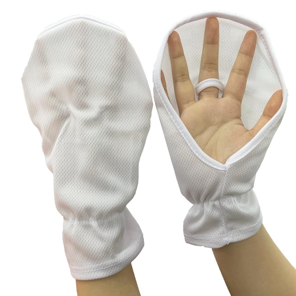AUNHIRU Fingerless Gloves Breathable Women Touchscreen Driving Gloves Lightweight Sunblock Gloves for Outdoor (White)