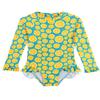 Toddler Bathing Suit Girl Zipper Rash Guard Swimwear Long Sleeve Ruffle Swimsuits with UPF 50+ Sun Protection 4t 5t Swimsuit Girl view 1