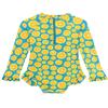 Toddler Bathing Suit Girl Zipper Rash Guard Swimwear Long Sleeve Ruffle Swimsuits with UPF 50+ Sun Protection 4t 5t Swimsuit Girl view 3