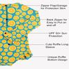 Toddler Bathing Suit Girl Zipper Rash Guard Swimwear Long Sleeve Ruffle Swimsuits with UPF 50+ Sun Protection 4t 5t Swimsuit Girl view 4
