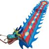 MekUk Kids Wand Dragon Dance Ribbons Dragon Print Dance Streamers, Colorful Dragon Silk Flowy Spinning & Shaking, Adult Sports Fitness Ribbon Suitable for artistic dance gymnastics, rainbow pa(Color:1 view 1