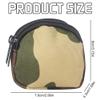 Small Coin Purchase Keychain, Round Tactical Pouch Military Gear Mini Molle Key Wallet Holder Men Coin Purses Zipper Outdoor Pocket for Camping Hunting (Camo) view 2